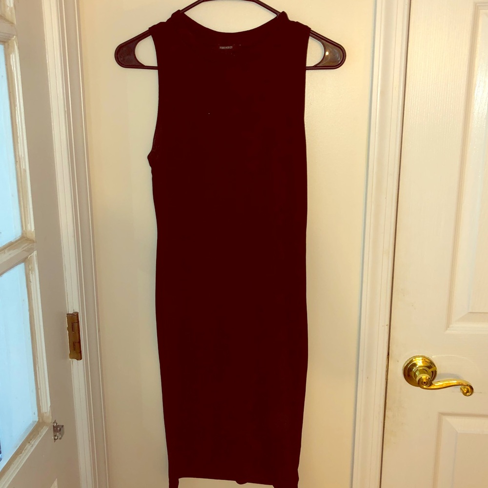 Black form fitting dress